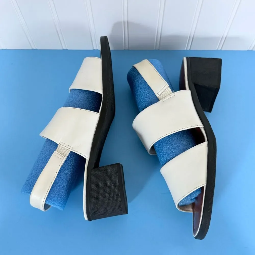 Naturalizer Black and White Sandals with Straps Size 9